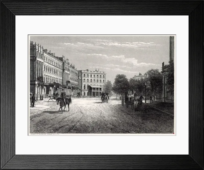 Framed Print : Belgrave Square, London