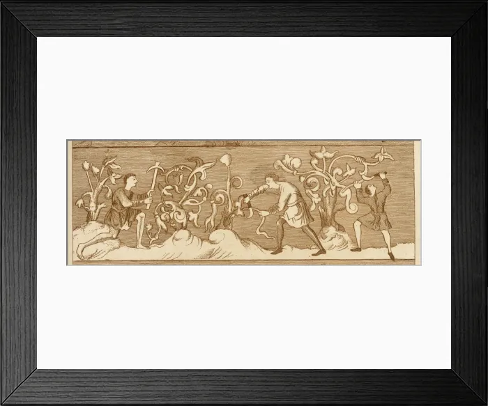 Framed Print : Tending the Orchard Trees
