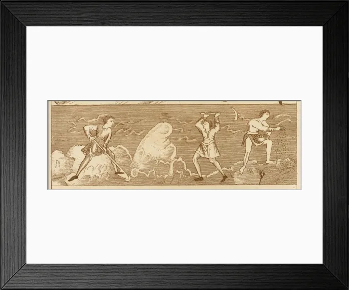 Framed Print : Farmers sowing and preparing the fields Framed Print : Farmers sowing and preparing the fields