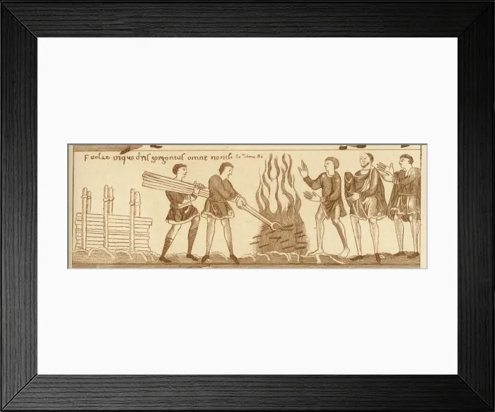 Framed Print : Burning refuse Framed Print : Burning refuse