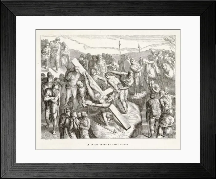 Framed Print : Crucifixion of Saint Peter
