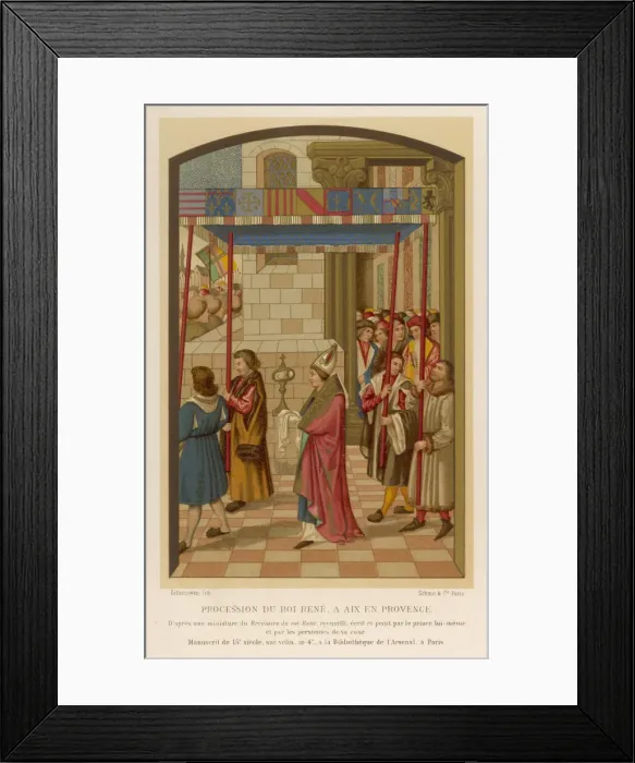 Framed Print : Rene, Duc d Anjou at Aix-en-Provence Framed Print : Rene, Duc d Anjou at Aix-en-Provence