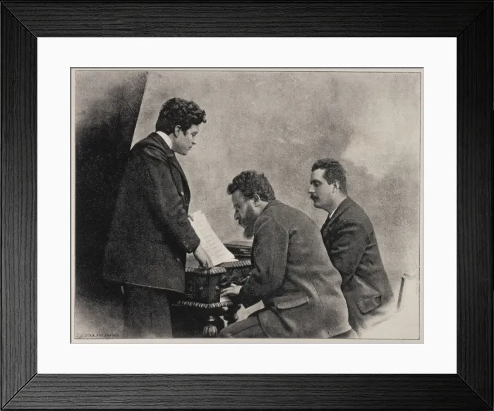 Framed Print : Mascagni, Franchetti and Puccini Framed Print : Mascagni, Franchetti and Puccini