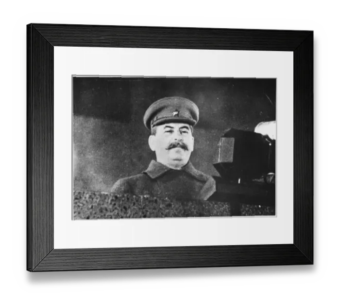 Framed Print : STALIN AT RALLY