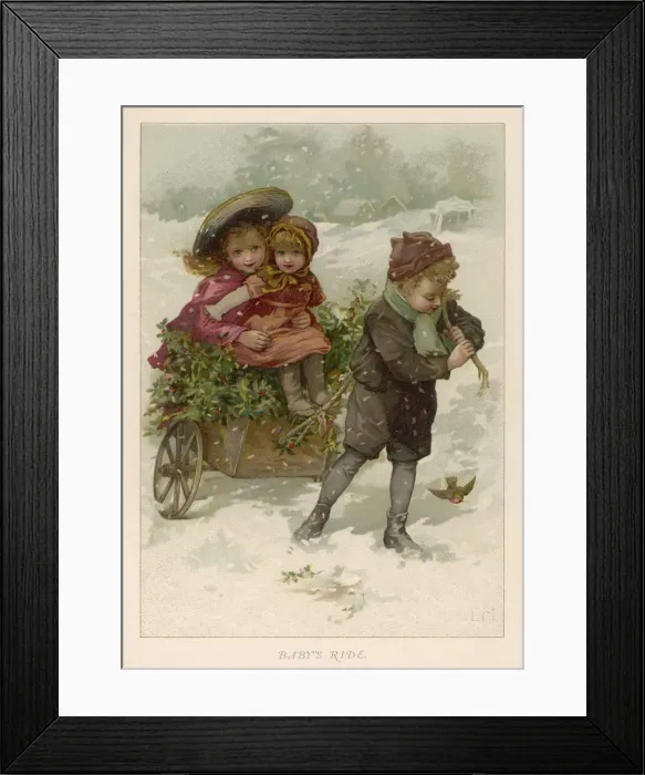Framed Print : Carting Decorations