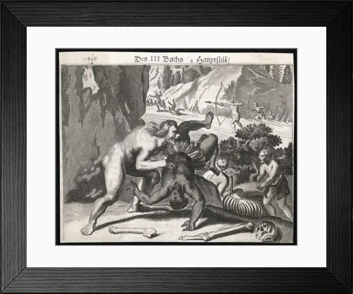 Framed Print : Brazilian cannibals, 1530 Framed Print : Brazilian cannibals, 1530