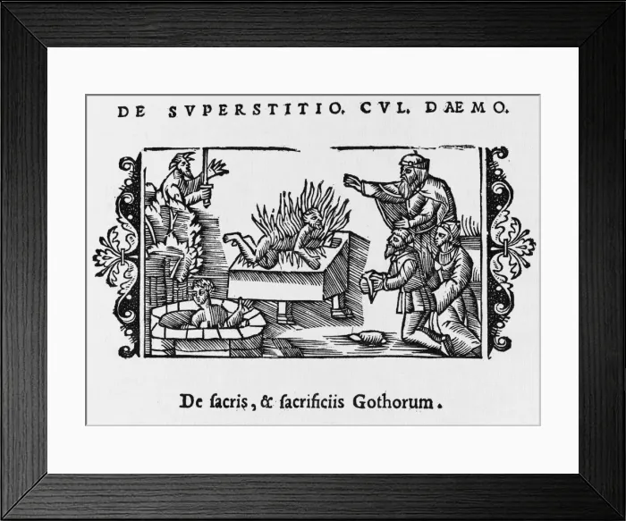 Framed Print : Human sacrifice