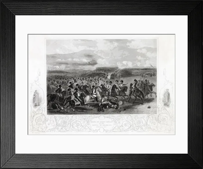 Framed Print : The charge of the Heavy Brigade Date: 25 October 1854 Framed Print : The charge of the Heavy Brigade Date: 25 October 1854