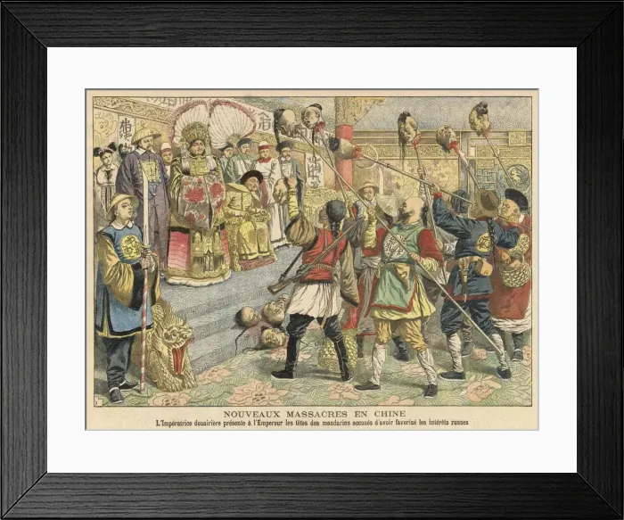 Framed Print : EMPRESS AND HEADS