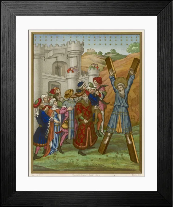 Framed Print : ST ANDREW CRUCIFIED Framed Print : ST ANDREW CRUCIFIED