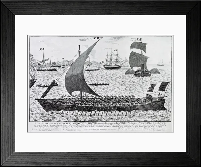 Framed Print : INVASION OF BRITAIN The English expected that Napoleons army would cross the Channel in Framed Print : INVASION OF BRITAIN The English expected that Napoleons army would cross the Channel in