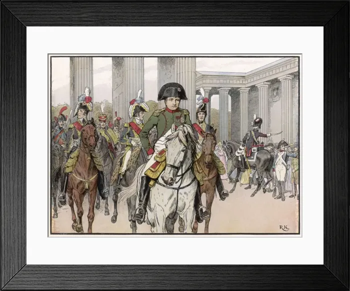 Framed Print : NAPOLEON I / SCENES He rides into Berlin at the head of his invading army Date Framed Print : NAPOLEON I / SCENES He rides into Berlin at the head of his invading army Date