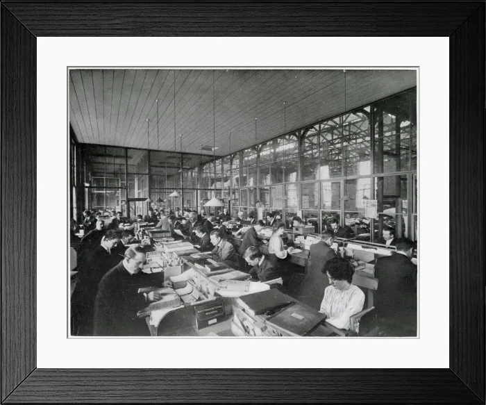 Framed Print : Order Office at Kays Stores 1905 Framed Print : Order Office at Kays Stores 1905