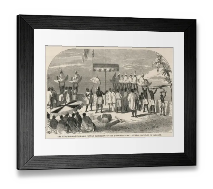 Framed Print : SACRIFICE, DAHOMEY Framed Print : SACRIFICE, DAHOMEY