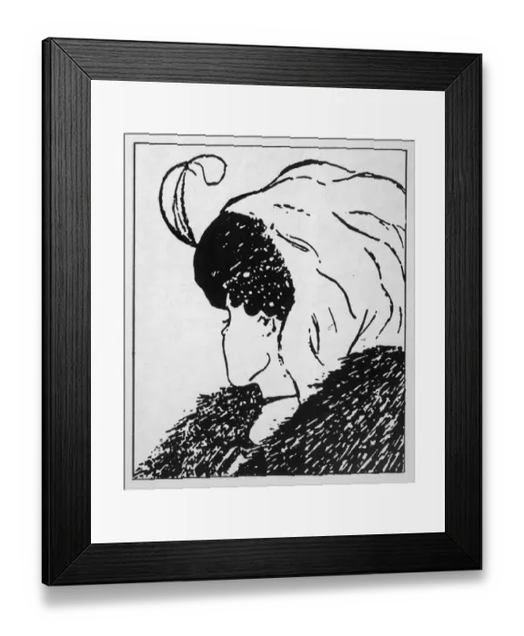 Framed Print : Trompe l oeil showing wife and mother-in-law Framed Print : Trompe l oeil showing wife and mother-in-law