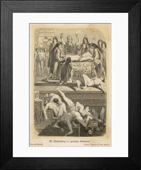 Framed Print : SPANISH SACRIFICED Framed Print : SPANISH SACRIFICED