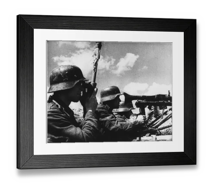 Framed Print : GERMAN MACHINE GUNNERS Framed Print : GERMAN MACHINE GUNNERS