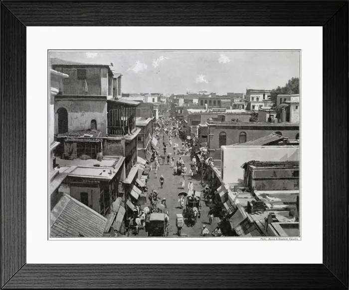 Framed Print : Aerial view of Burra Bazaar (Burrabazar), Calcutta (Kolkata), India Framed Print : Aerial view of Burra Bazaar (Burrabazar), Calcutta (Kolkata), India