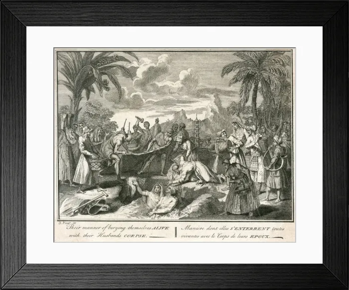 Framed Print : INDIAN BURIAL ALIVE Framed Print : INDIAN BURIAL ALIVE