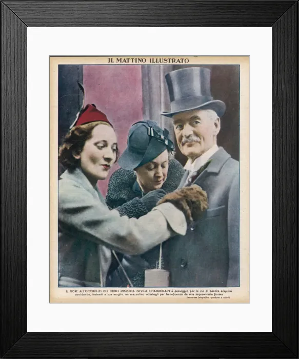 Framed Print : N CHAMBERLAIN / MARCH 1938 NEVILLE CHAMBERLAIN Framed Print : N CHAMBERLAIN / MARCH 1938 NEVILLE CHAMBERLAIN