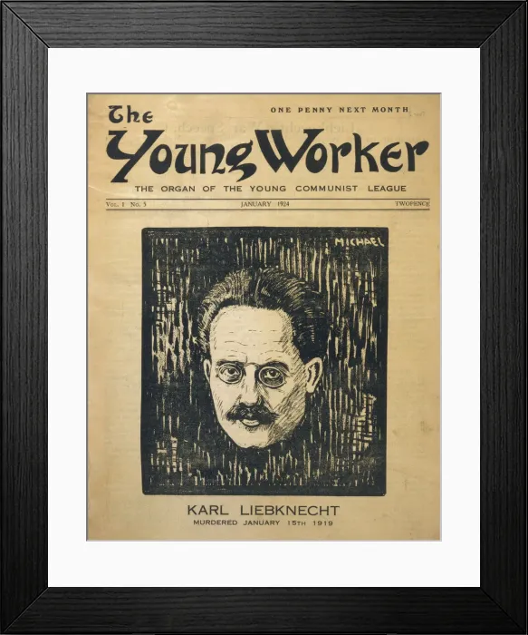Framed Print : COMMUNISM / YOUNG WORKER Framed Print : COMMUNISM / YOUNG WORKER