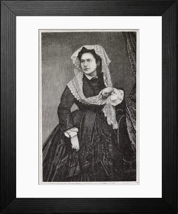 Framed Print : MATILDE HEINE Wife of Heinrich Heine, German poet and critic Framed Print : MATILDE HEINE Wife of Heinrich Heine, German poet and critic
