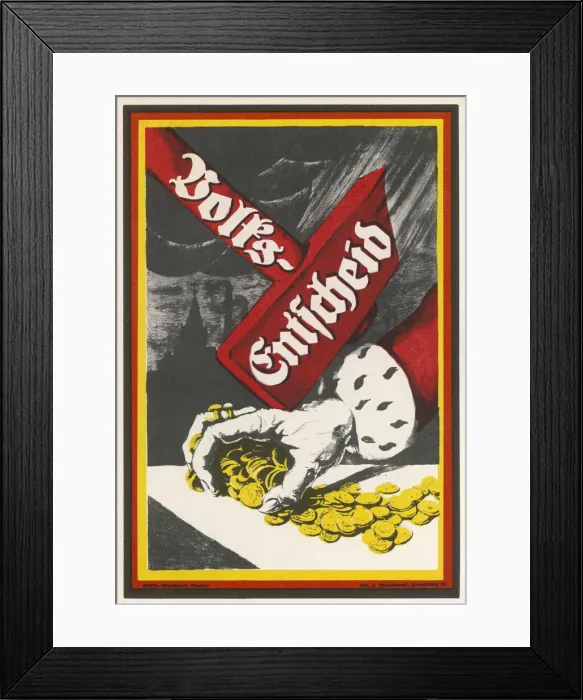Framed Print : GERMAN POSTER 1926 Framed Print : GERMAN POSTER 1926