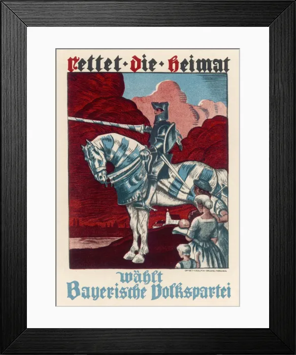 Framed Print : GERMAN POSTER 1924 Framed Print : GERMAN POSTER 1924
