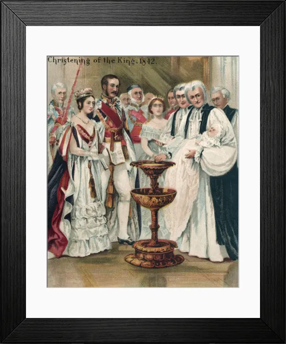 Framed Print : VICTORIA / EDWARD BAPTISED Framed Print : VICTORIA / EDWARD BAPTISED