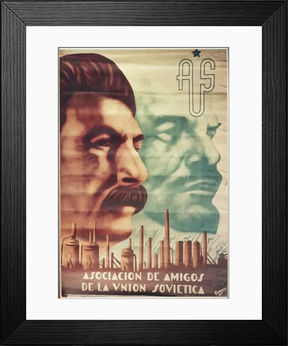 Framed Print : JOSEF STALIN / POSTER Framed Print : JOSEF STALIN / POSTER