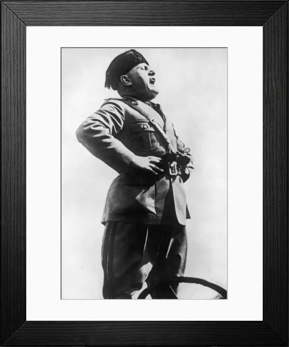 Framed Print : BENITO MUSSOLINI Framed Print : BENITO MUSSOLINI