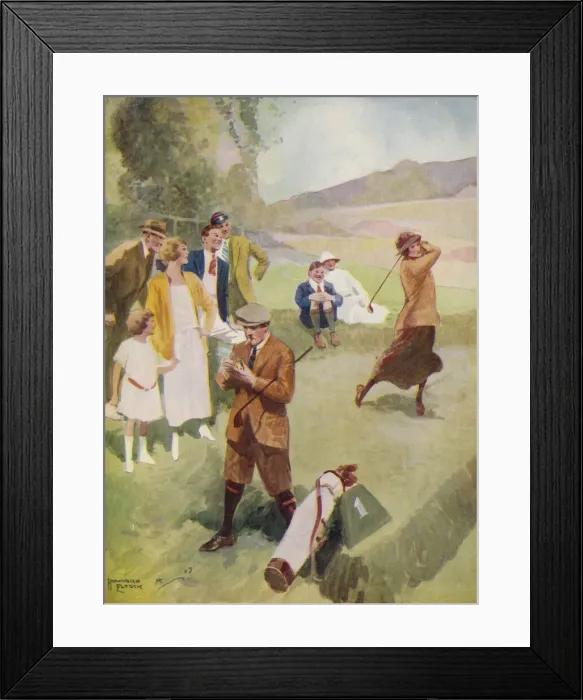 Framed Print : A DAY ON THE LINKS 1929 Framed Print : A DAY ON THE LINKS 1929