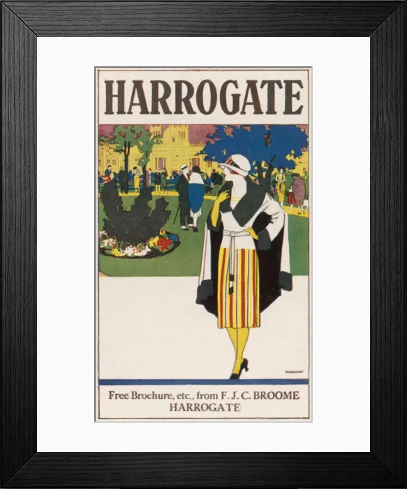Framed Print : ADVERT / VISIT HARROGATE Framed Print : ADVERT / VISIT HARROGATE