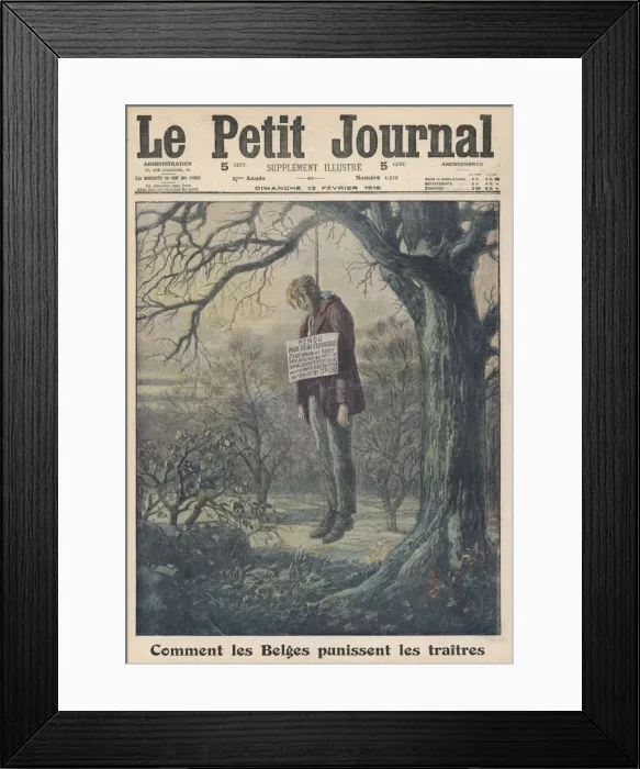 Framed Print : WWI / COLLABORATOR HANGED Framed Print : WWI / COLLABORATOR HANGED