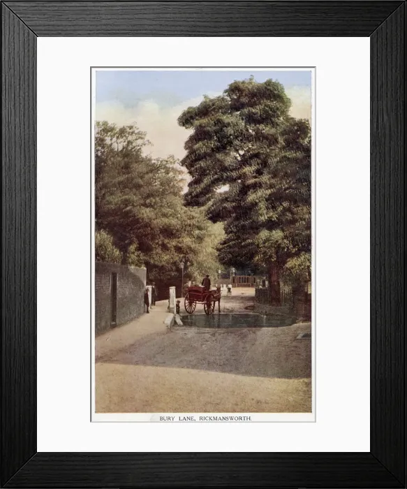 Framed Print : Rickmansworth, Hertfordshire: Bury Lane. Date: 1926 Framed Print : Rickmansworth, Hertfordshire: Bury Lane. Date: 1926