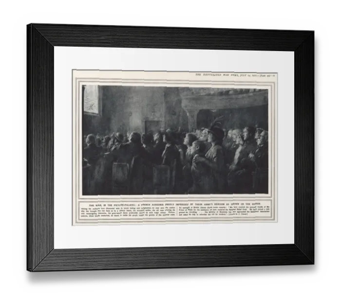 Framed Print : The War in the Picture-Palaces, French cinema Framed Print : The War in the Picture-Palaces, French cinema