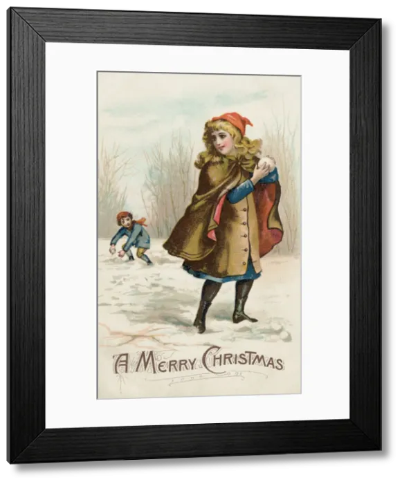 Framed Print : GAME / WINTER / SNOWBALLING Framed Print : GAME / WINTER / SNOWBALLING