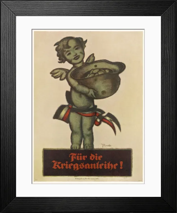 Framed Print : GERMAN WAR LOAN POSTER Framed Print : GERMAN WAR LOAN POSTER