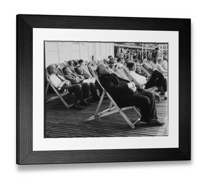 Framed Print : OLD AGE / BRIGHTON SNOOZE Framed Print : OLD AGE / BRIGHTON SNOOZE