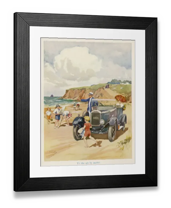 Framed Print : BY CAR TO THE SEA Framed Print : BY CAR TO THE SEA