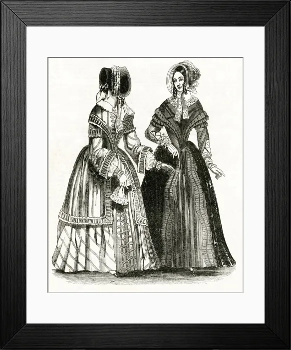 Framed Print : April fashion 1844 Framed Print : April fashion 1844