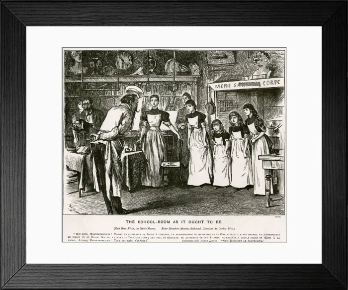 Framed Print : The school-room as it ought to be 1879 Framed Print : The school-room as it ought to be 1879