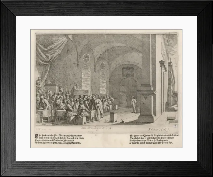 Framed Print : HIGH PRIESTS DEBATE Framed Print : HIGH PRIESTS DEBATE