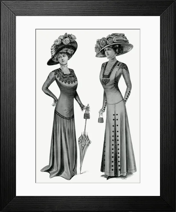 Framed Print : Womens fashion 1909 Framed Print : Womens fashion 1909