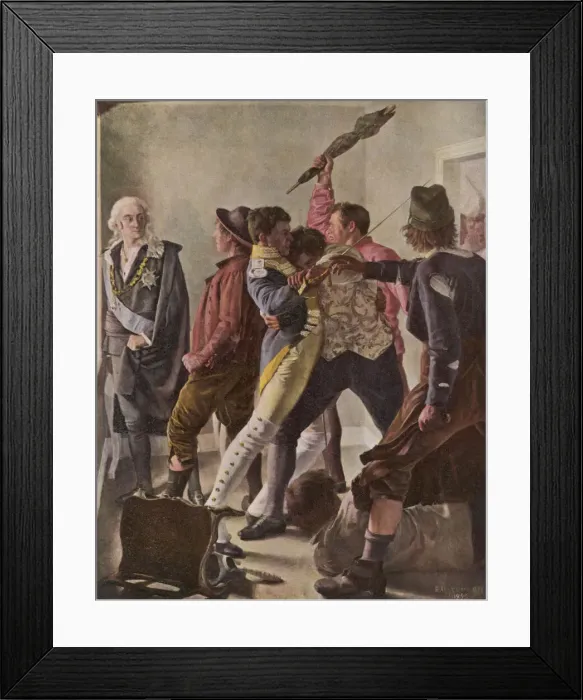 Framed Print : COUNT FERSEN MURDERED Framed Print : COUNT FERSEN MURDERED