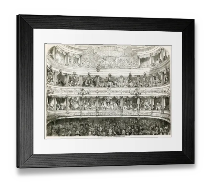 Framed Print : Panto time from the clowns point of view 1858 Framed Print : Panto time from the clowns point of view 1858