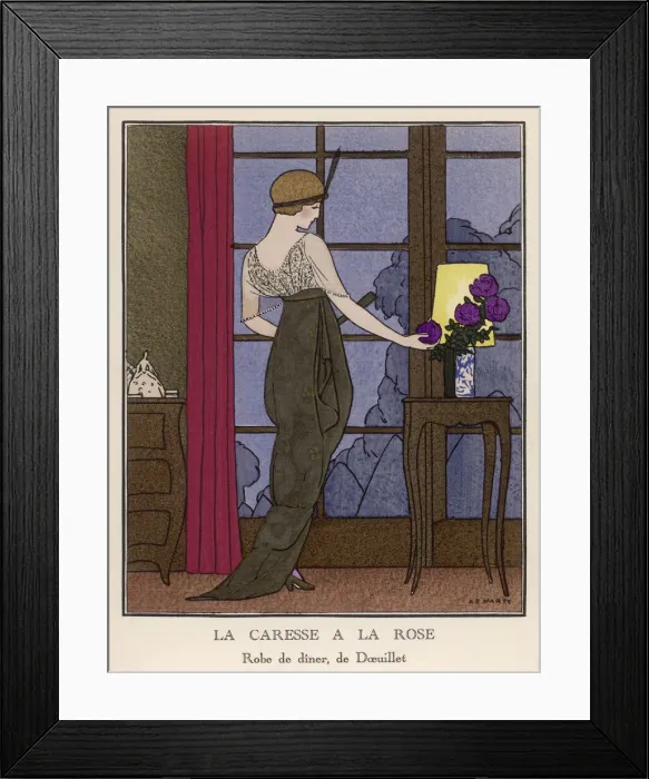 Framed Print : DOEUILLET  /  DINNER DRESS