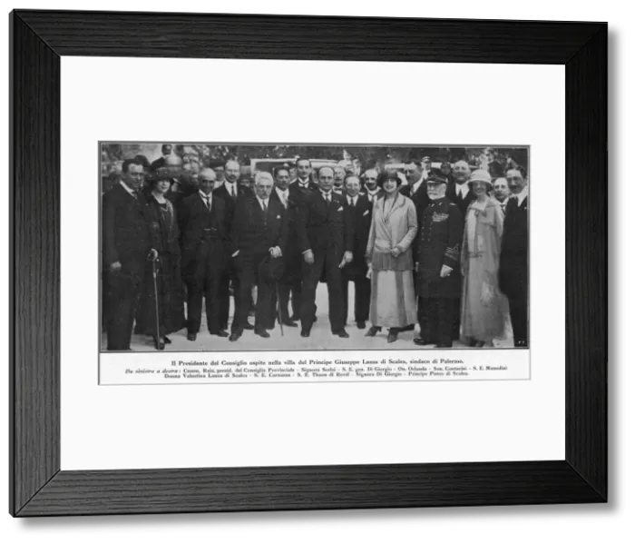 Framed Print : MUSSOLINI & PRINCIPE Framed Print : MUSSOLINI & PRINCIPE