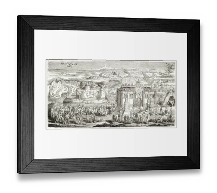 Framed Print : King Henry VIII meeting with King Francis I of France at the Field of the Cloth of Gold Framed Print : King Henry VIII meeting with King Francis I of France at the Field of the Cloth of Gold