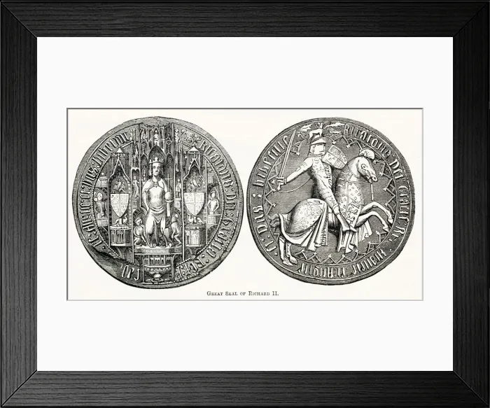 Framed Print : Richard II (1367 - 1400), also known as Richard of Bordeaux Framed Print : Richard II (1367 - 1400), also known as Richard of Bordeaux